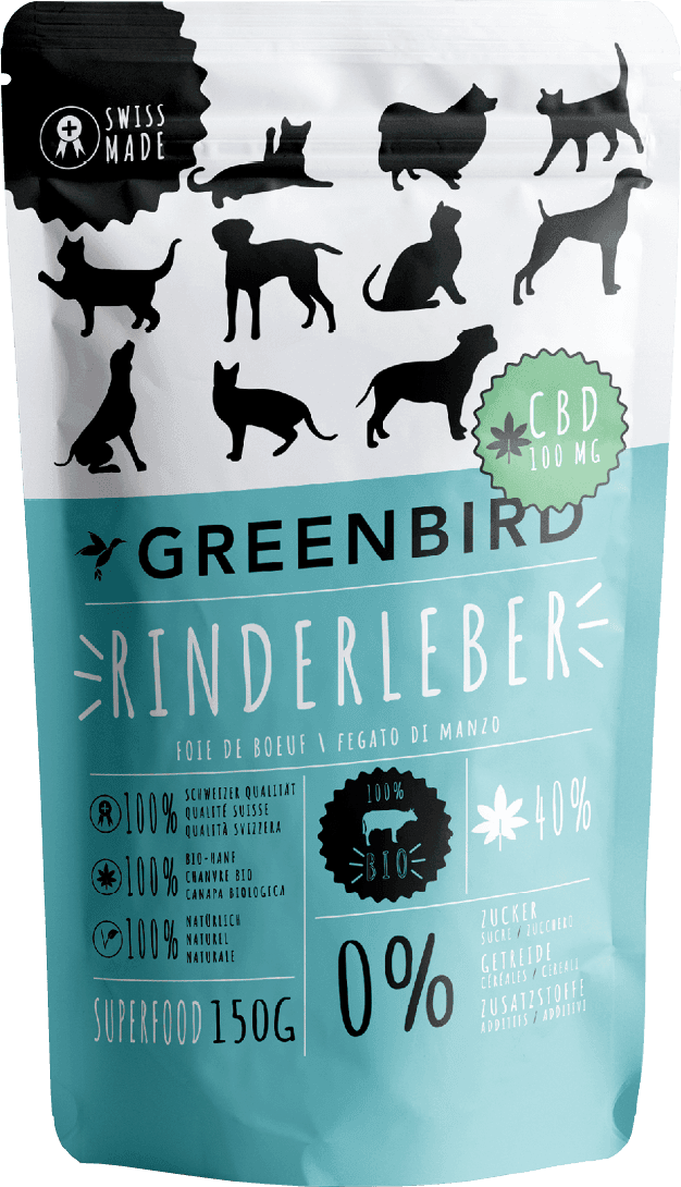 Greenbird Snack Rinderleber mit CBD